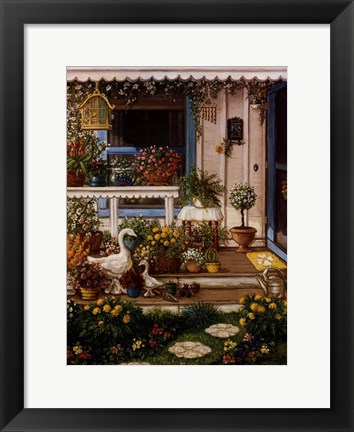 Framed Spring Front Porch Print