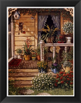 Framed Summer Front Porch Print