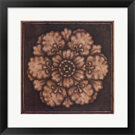 Framed Rosette I Print