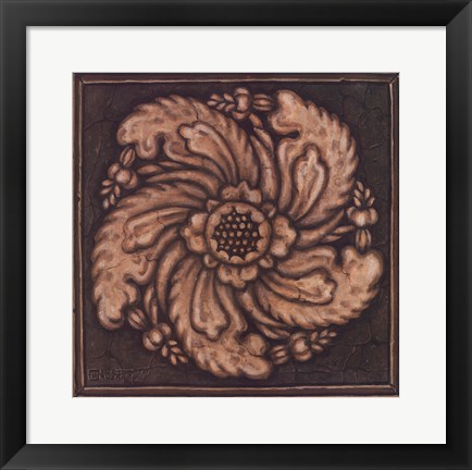 Framed Rosette II Print