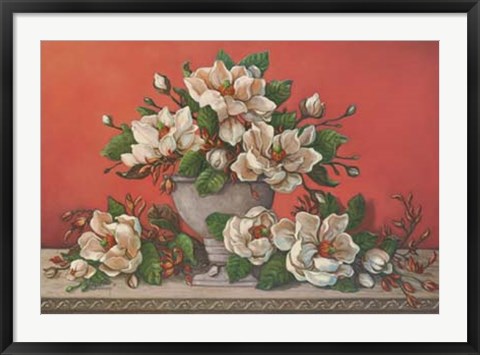 Framed Classical Magnolia II Print