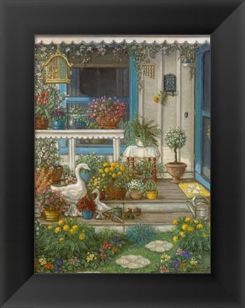 Framed Spring Front Porch Print