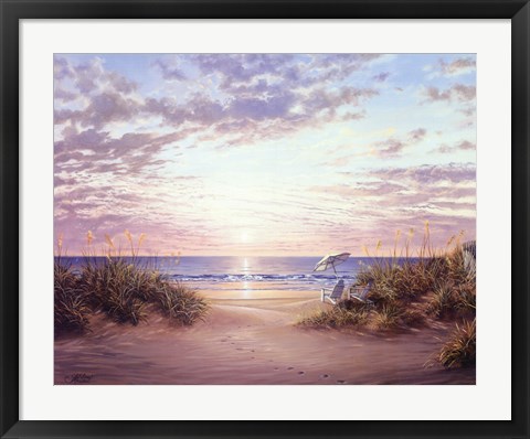 Framed Paradise Dawn Print