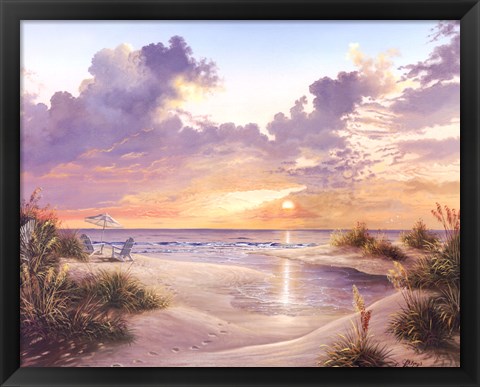 Framed Paradise Sunset Print