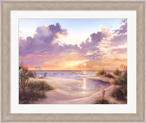 Framed Paradise Sunset Print