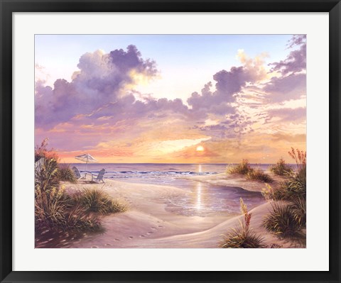 Framed Paradise Sunset Print