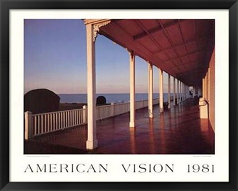 Framed Spring House Porch, Block Island Print