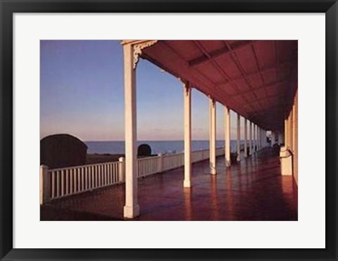 Framed Spring House Porch, Block Island Print