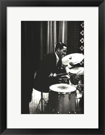 Framed Jazz - J.C. Heard Print