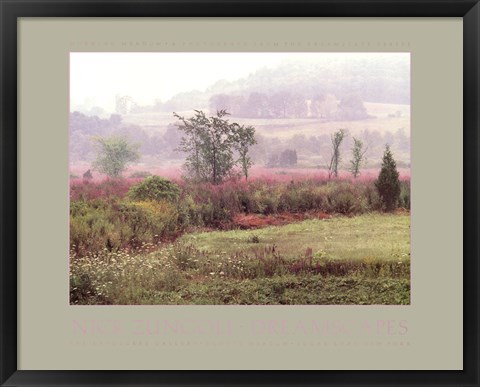 Framed Dreamscapes: Morning Meadow Print