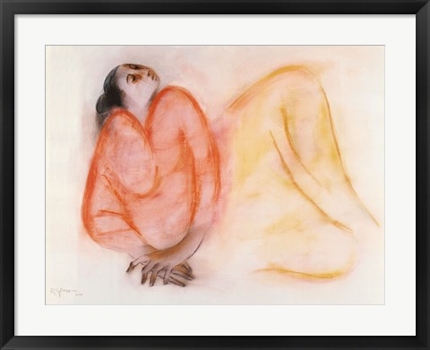 Framed Reclining Woman Print