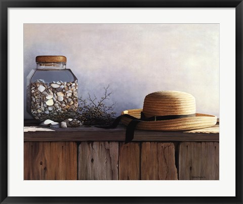 Framed Still Life with Seashells Print