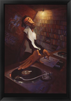 Framed DJ Print