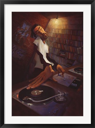 Framed DJ Print