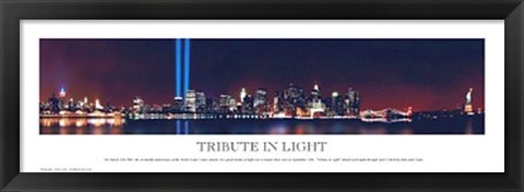 Framed Tribute in Light Print