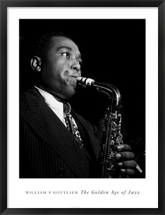 Framed Charlie Parker Print