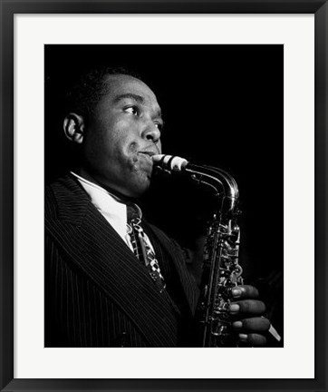 Framed Charlie Parker Print