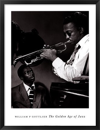 Framed Howard McGhee and Miles Davis Print