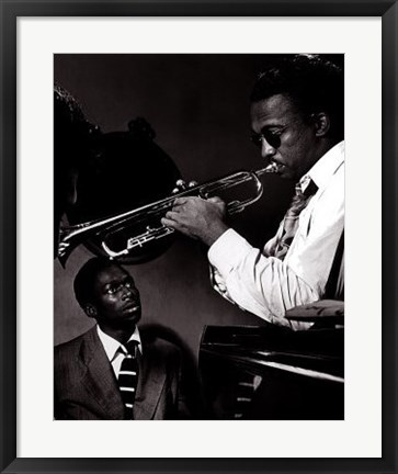 Framed Howard McGhee and Miles Davis Print