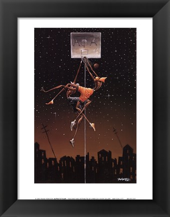 Framed Alpha Fly Slam (mini) Print