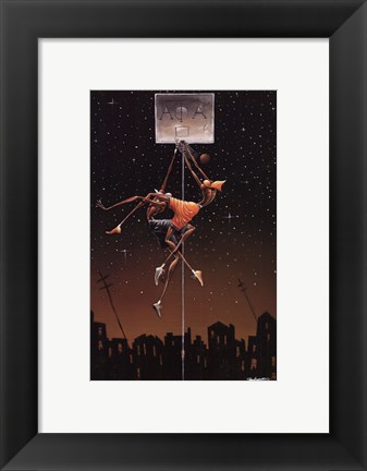 Framed Alpha Fly Slam (mini) Print