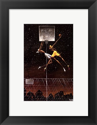 Framed Omega Fly Dunk (mini) Print