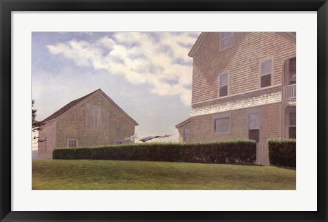 Framed Spring House Hill Print