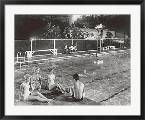 Framed Swimming Pool Print