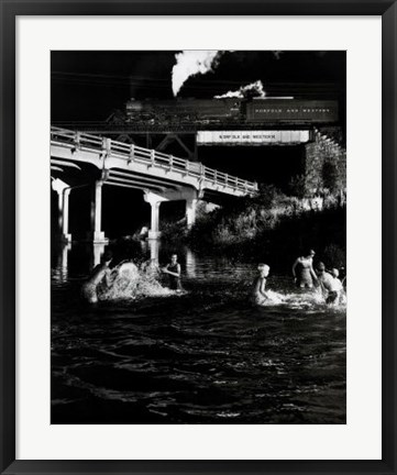 Framed Hawksburg Creek Swimming Hole Print