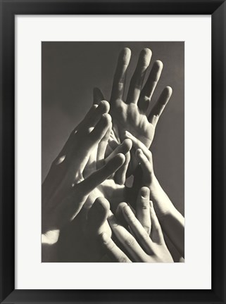 Framed Aspiring Hands Print