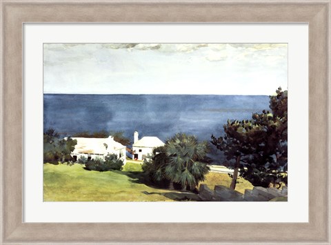 Framed Shore at Bermuda Print