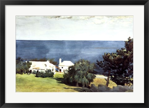 Framed Shore at Bermuda Print