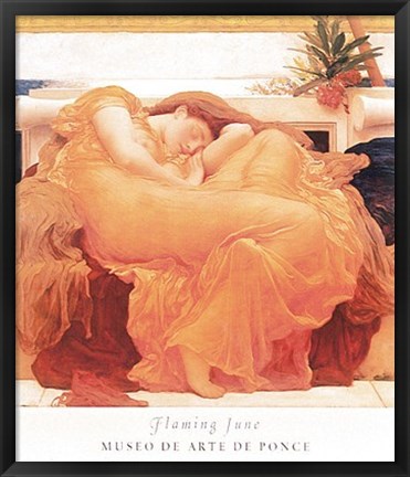 Framed Flaming June, c.1895 Print