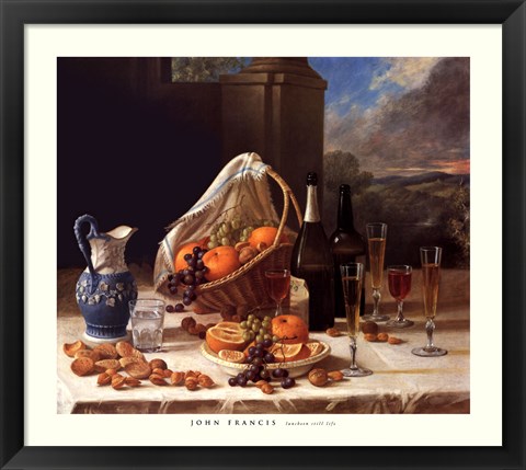 Framed Luncheon Still Life Print