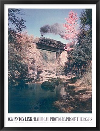 Framed Bridge 52, Train #201 East Bound Print