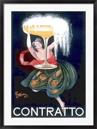 Framed Contratto (litho) Print