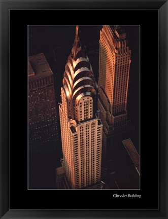 Framed Chrysler Building Print