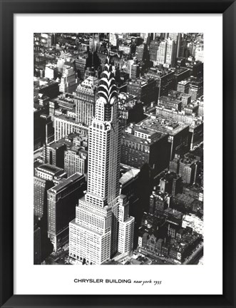 Framed Chrysler Building, New York, 1935 Print