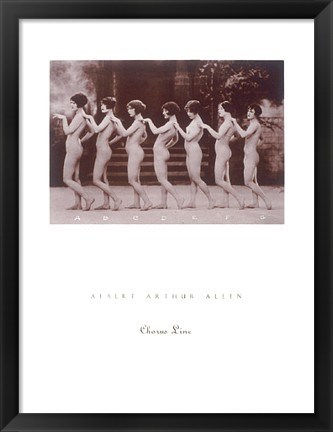 Framed Chorus Line Print