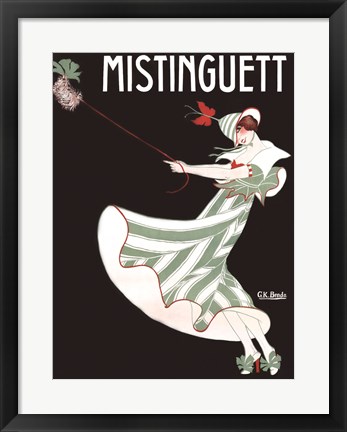 Framed Mistinguett Print