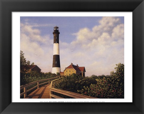 Framed West Channel Lighthouse (mini) Print