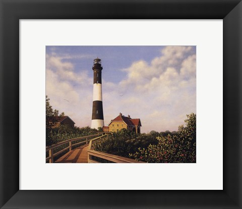 Framed West Channel Lighthouse (mini) Print