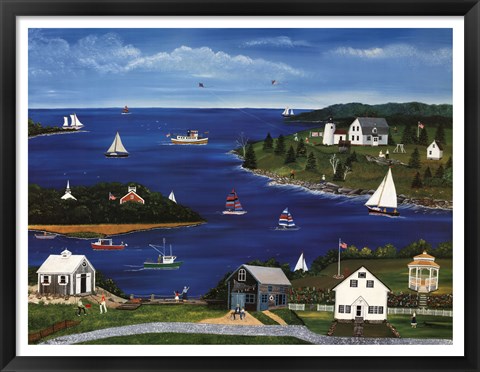 Framed Summers in Maine Print