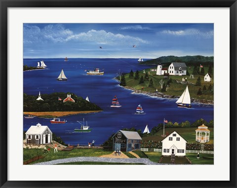 Framed Summers in Maine Print