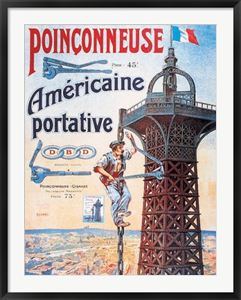 Framed Americaine Portative Print