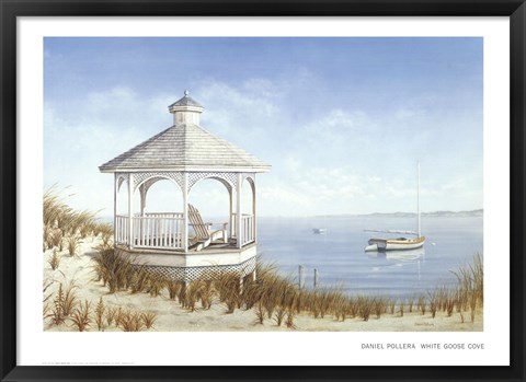 Framed White Goose Cove Print