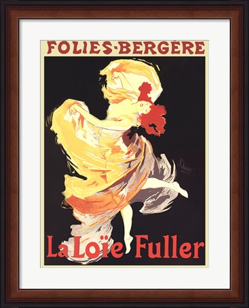 Framed La Loie Fuller Print