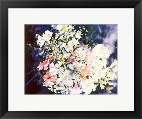 Framed Morning Glories Print