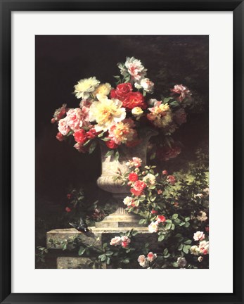 Framed Peonies and Roses Print