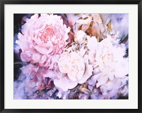 Framed Peonies Print